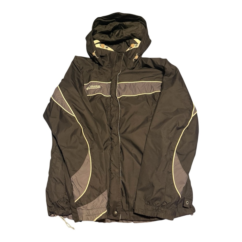 Columbia Interchange 3 In 1 Jacket Women's Medium Powder Black & White